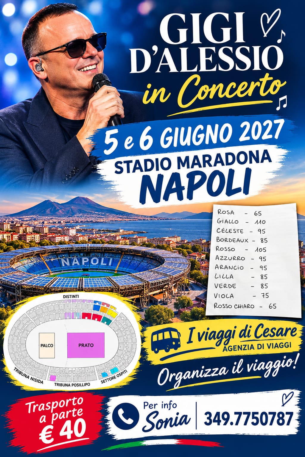 Gigi D'Alessio in concerto — Stadio Maradona, Napoli