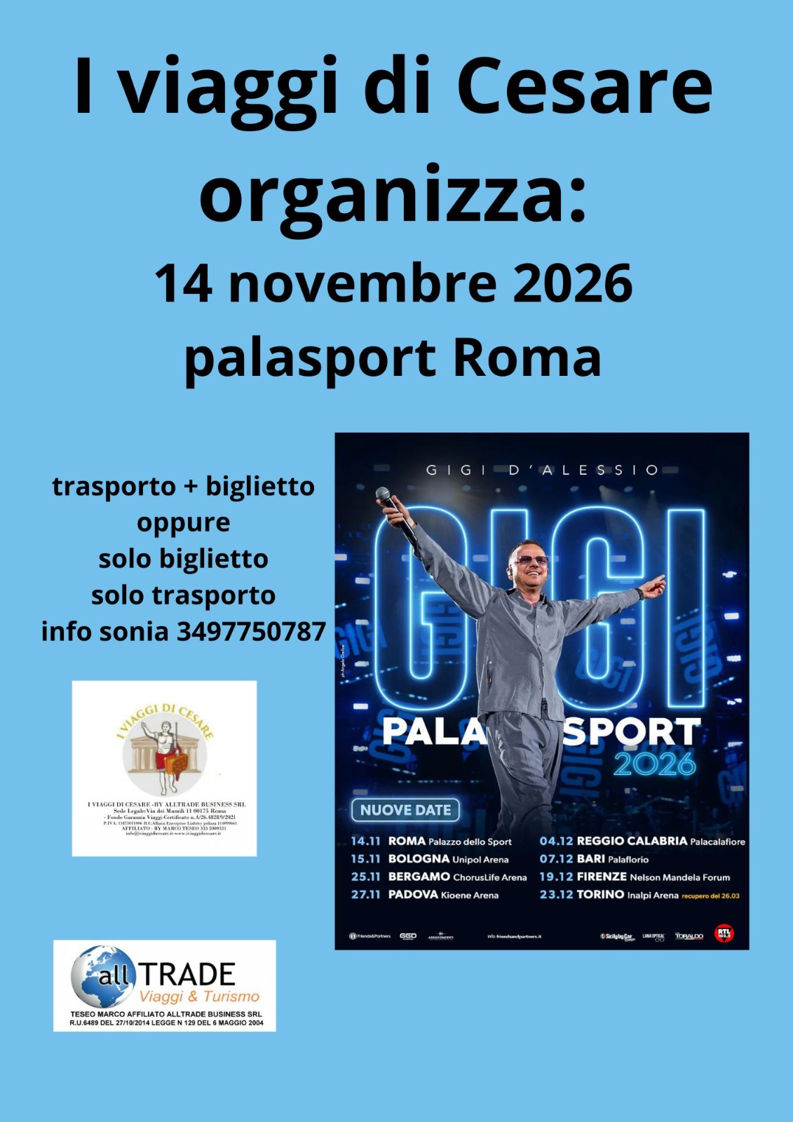 Gigi D'Alessio — Palasport, Roma