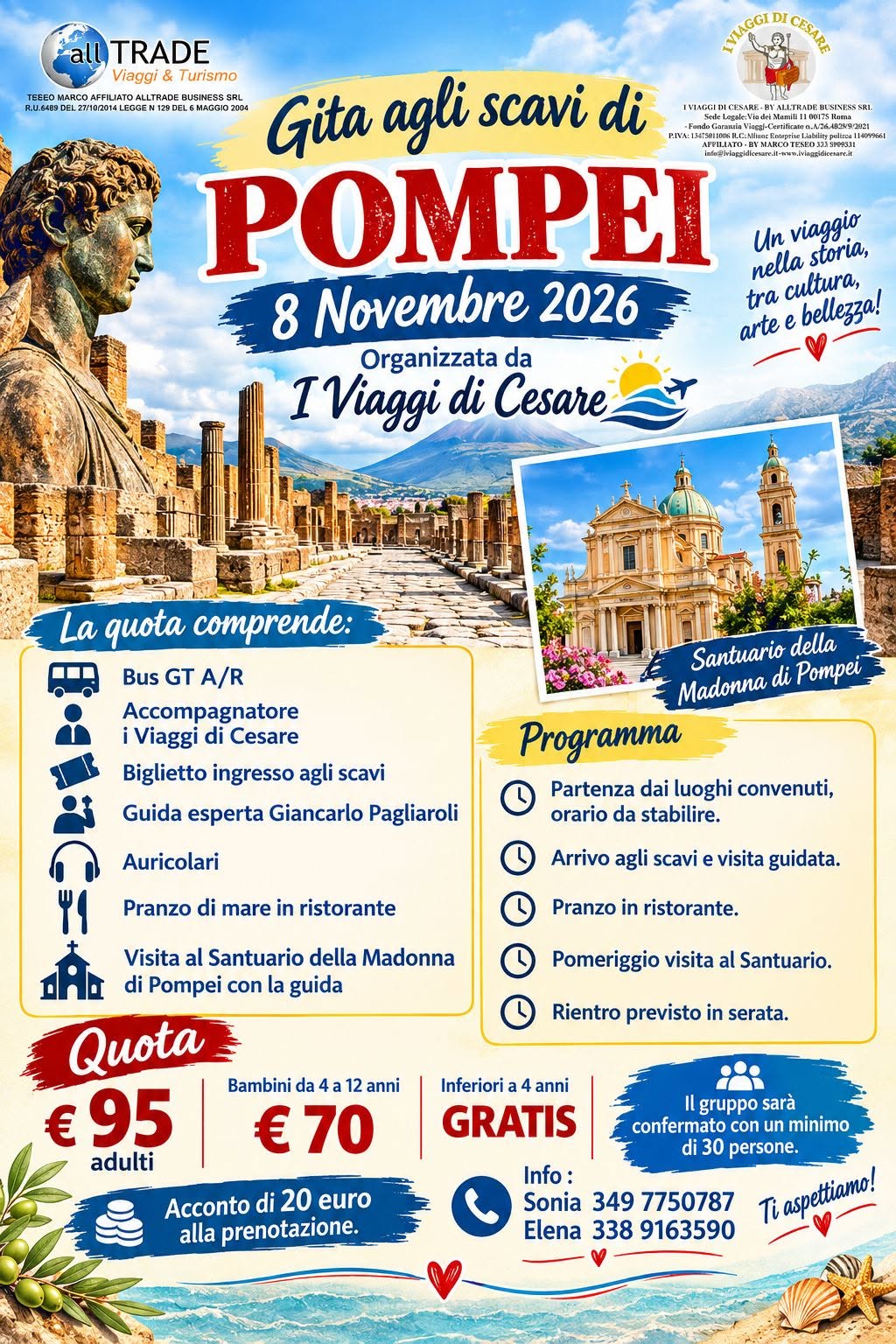 Gita agli scavi di Pompei